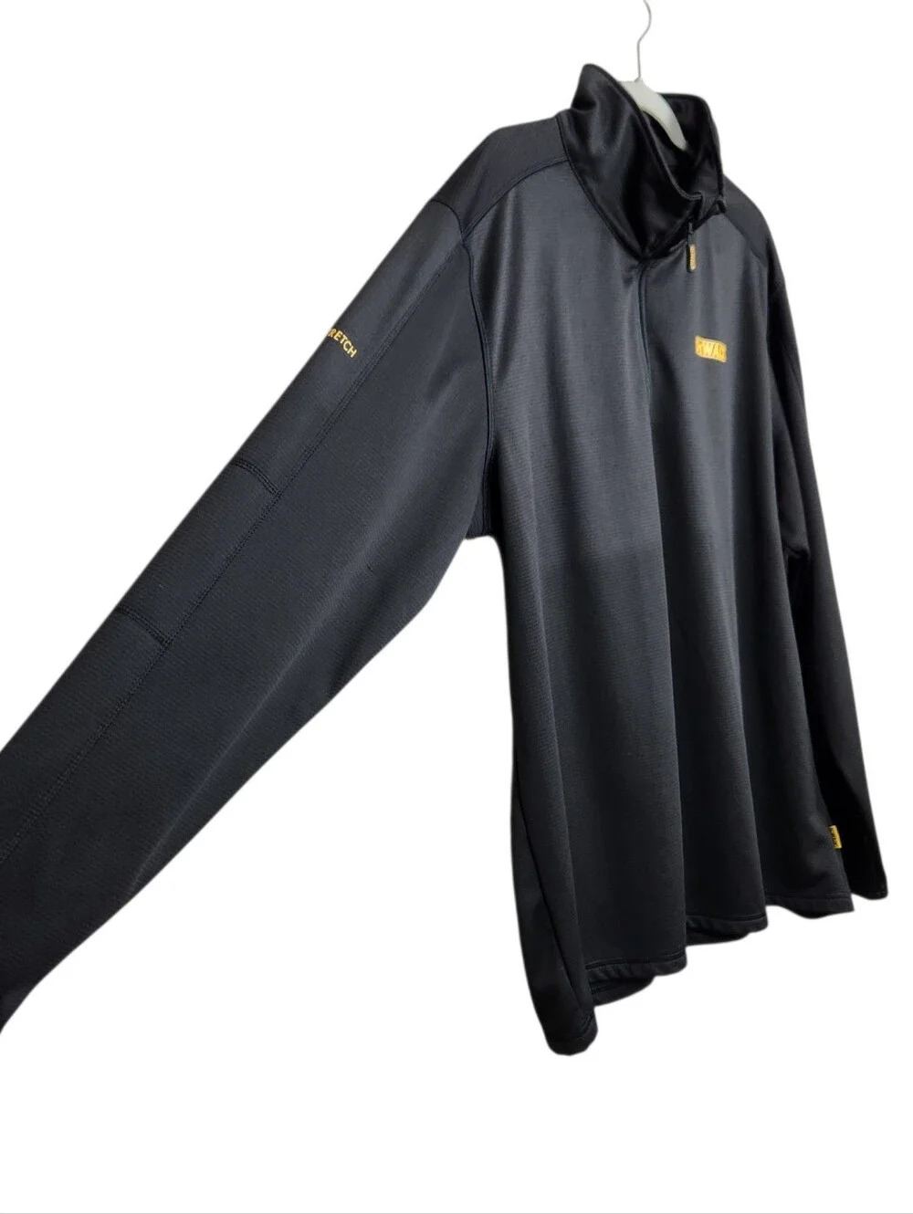 DeWalt Jonesboro ProStretch Black Quarter Zip Pullover Jacket Mens Size XXL